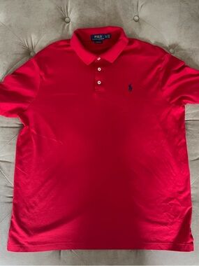 Polo by Ralph Lauren Men’s Red Classic Fit Polo Shirt size xl